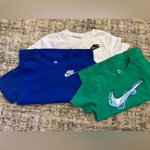 Nike Boys Short Sleeve Tees - Green, Blue, White